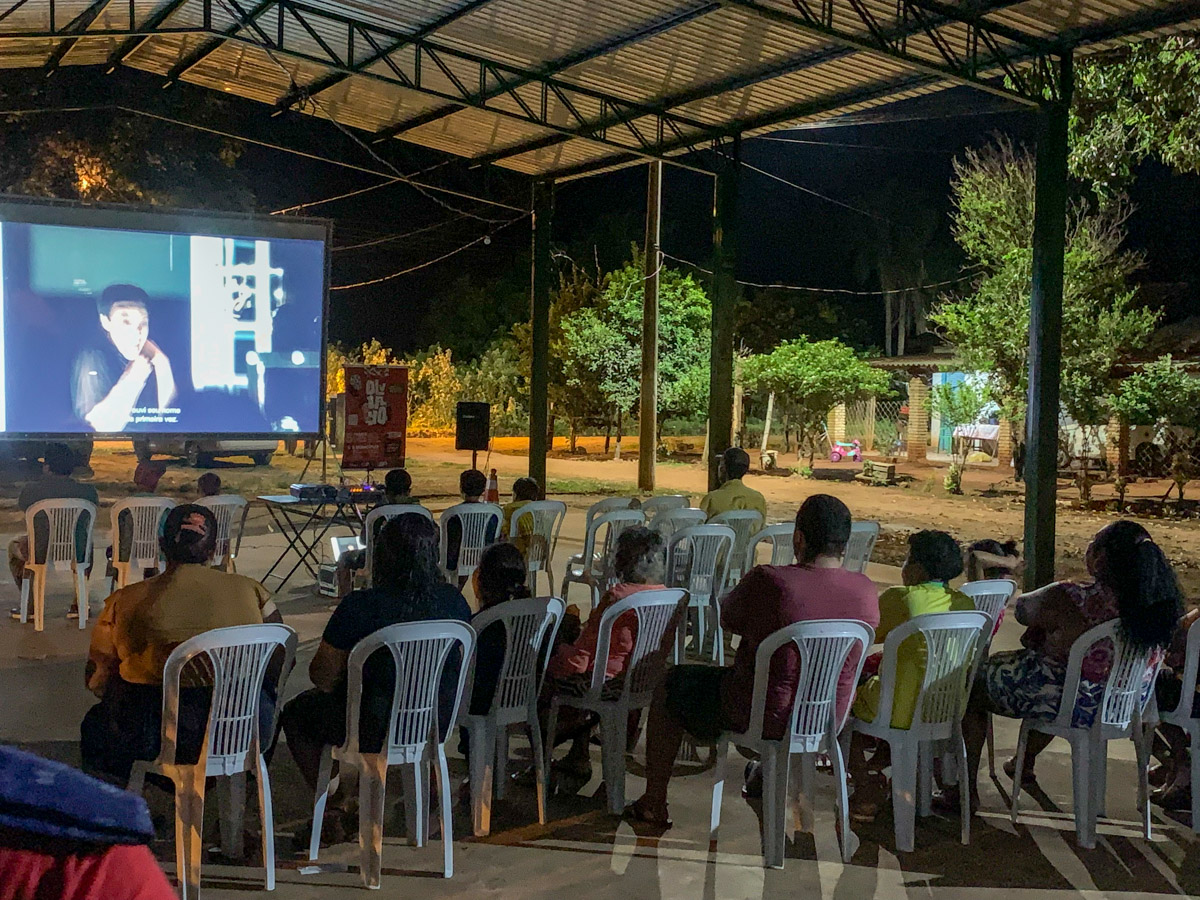 sessão de Cinema do projeto Olubayo