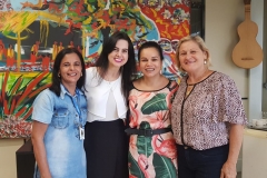 Professora Solange - Técnica SEMED e Marinete Pinheiro - Cordenadora Museu da Imagem e do Som